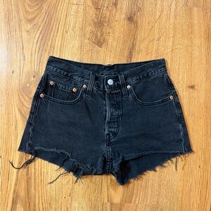 Levi's Black Jean Shorts for Women